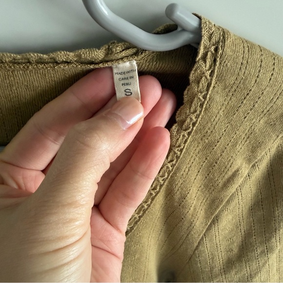 Doen Long Sleeve Pointelle Shirt - Picture 3 of 7